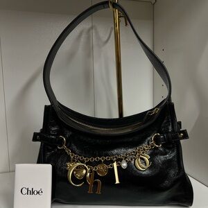 Chloé Charms embellished leather shoulder bag MSRP $2,190